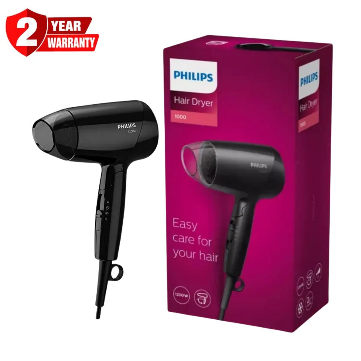 Philips Essential Care Hair Dryer BHC010/13 1200W