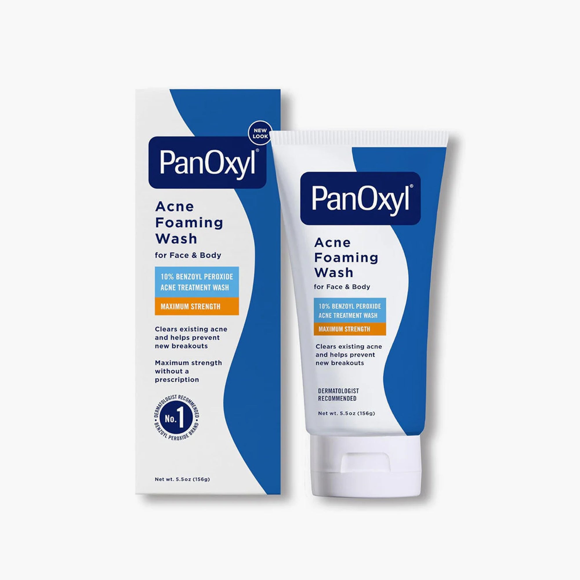 PanOxyl Acne Foaming Wash Benzoyl Peroxide 10% Maximum Strength 156gm