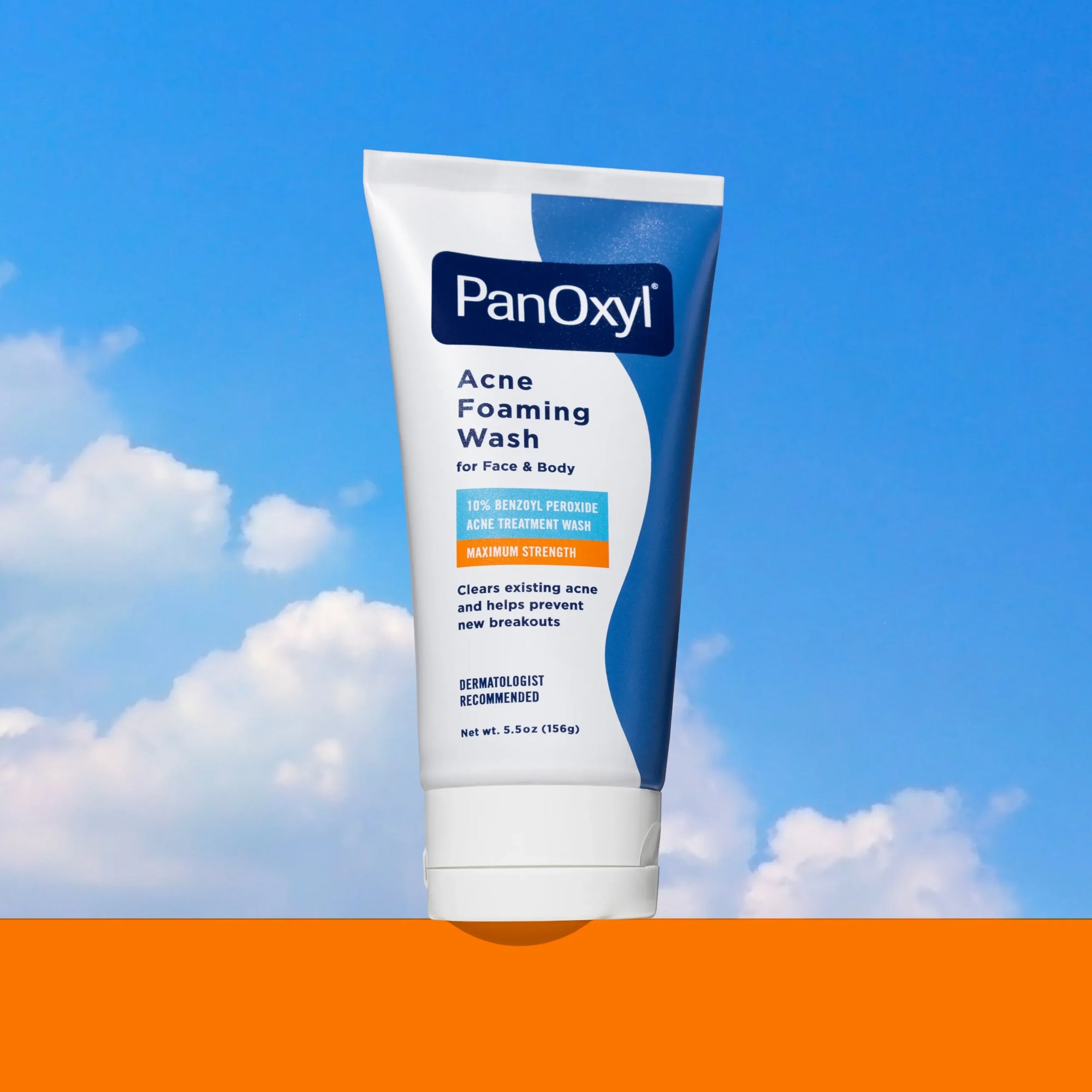 PanOxyl Acne Foaming Wash Benzoyl Peroxide 10% Maximum Strength 156gm
