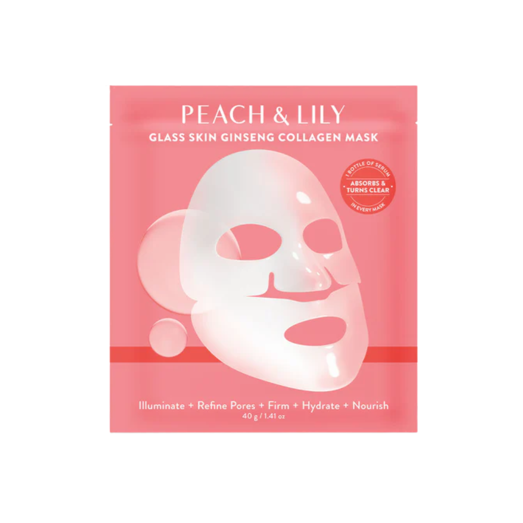 Peach & Lily Glass Skin Ginseng Collagen Mask