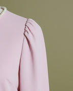 Loom Pakistan Pearl Neck Top Tea-Pink