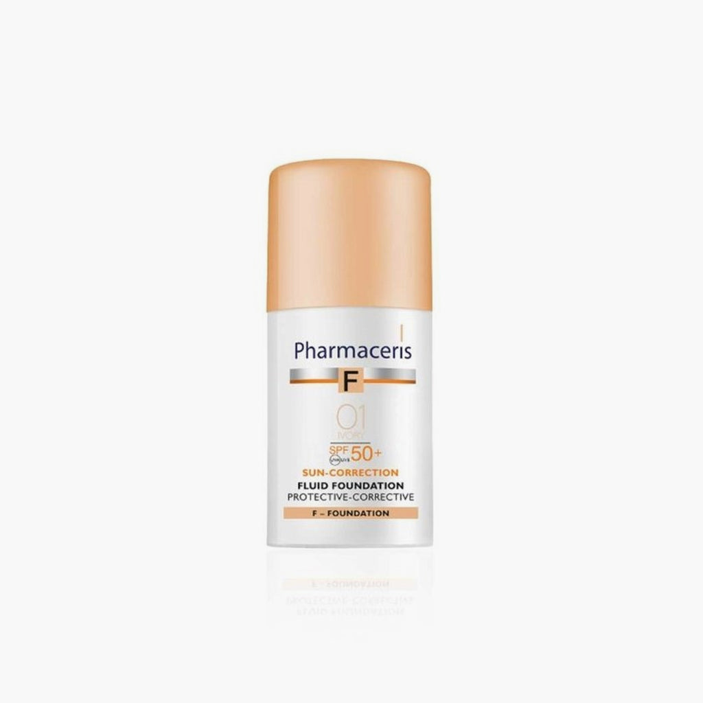 Pharmaceris Sun-Correction Fluid Foundation SPF 50+ 01 Ivory 30ml