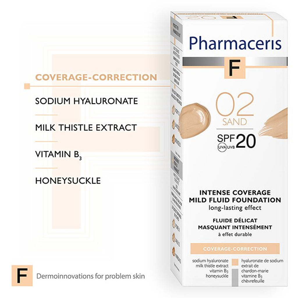 Pharmaceris Sun-Correction Fluid Foundation SPF 50+ 02 Sand 30ml