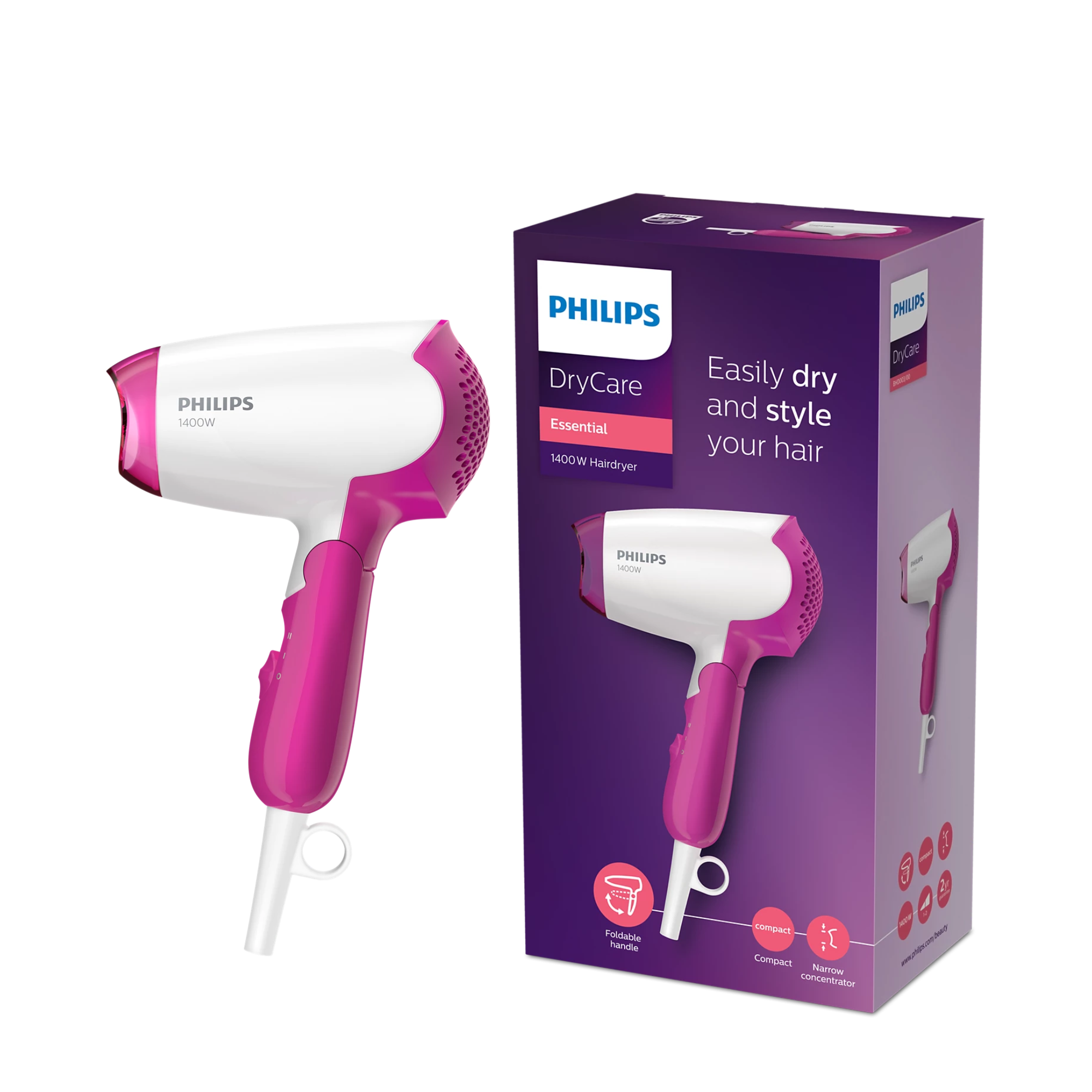Philips DryCare Essential Hairdryer - BHD003/03