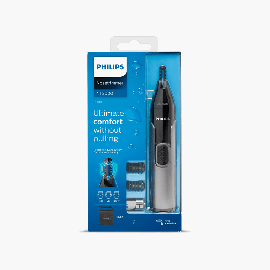 Philips Nose Ear and Eyebrow Trimmer 3000 Series NT3650 16 1 Piece - TheSkinFit