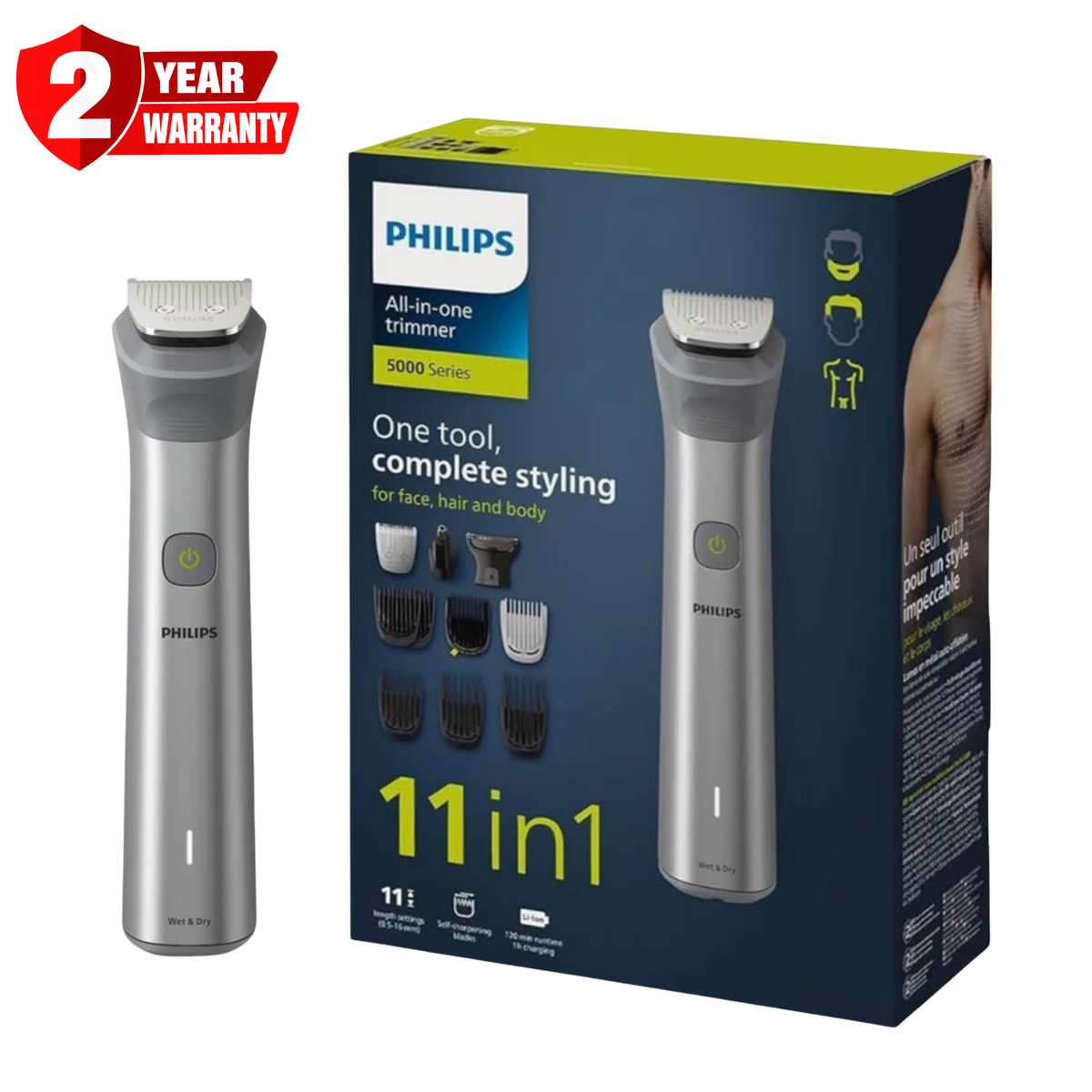 Philips 5000 Series Multigroom 11-in-1 Trimmer MG5930/15