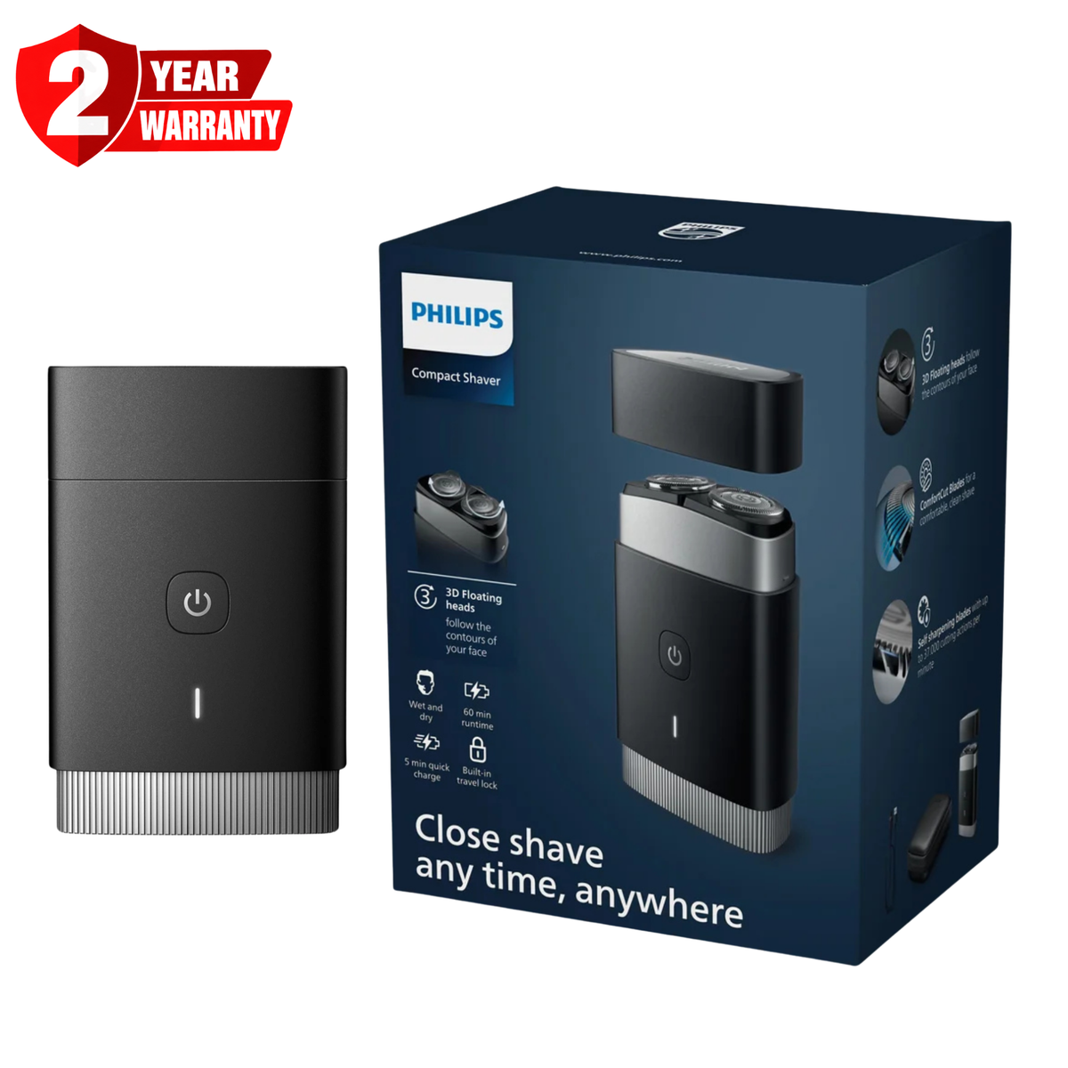 Philips Electric Compact Shaver PQ888/06
