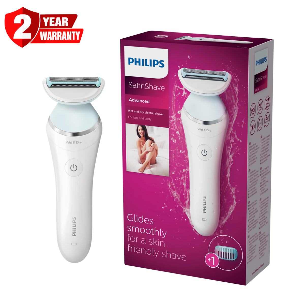 Philips Electric Lady Shaver SatinShave Advanced Wet and Dry BRL130 00