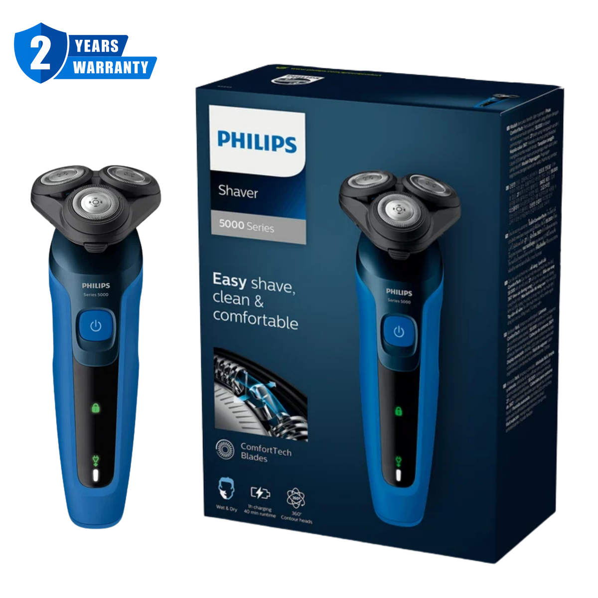Philips Electric Shaver 5000 Series Wet and Dry S5444 03