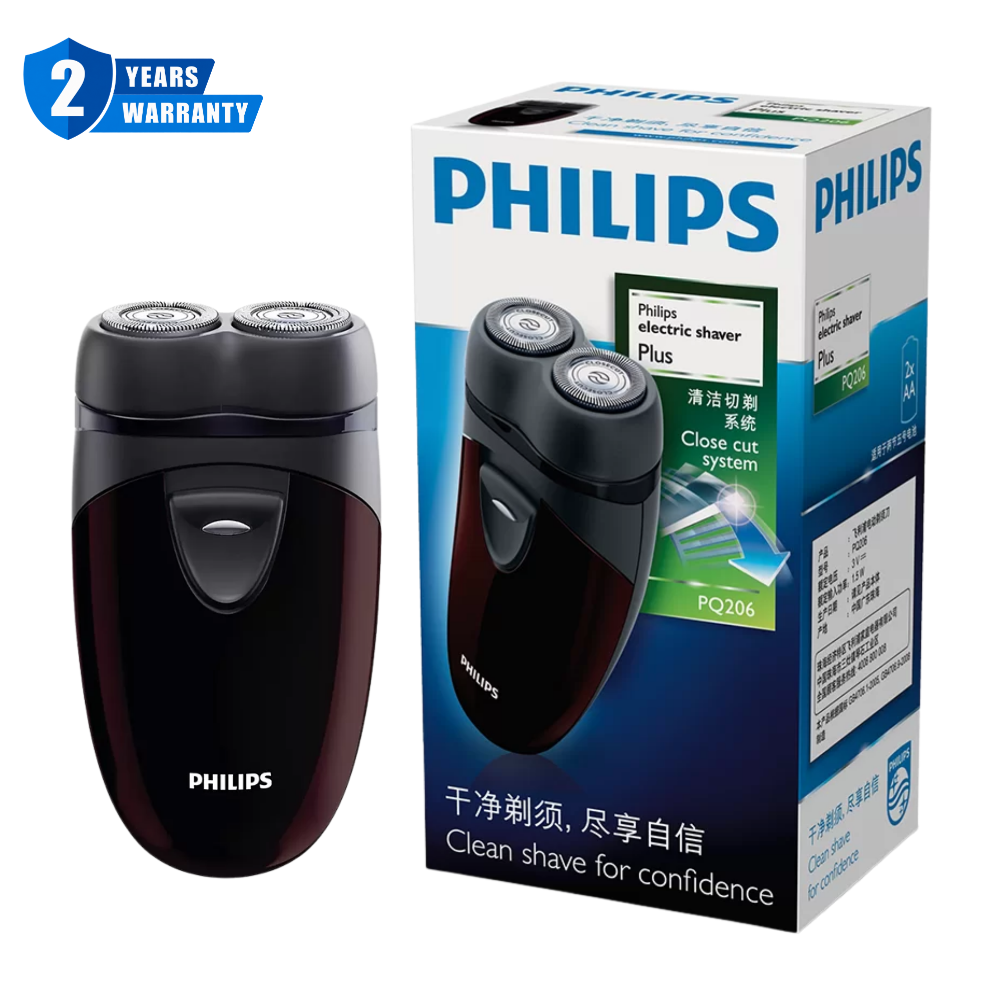 Philips Electric Shaver Plus Closecut System PQ206/00