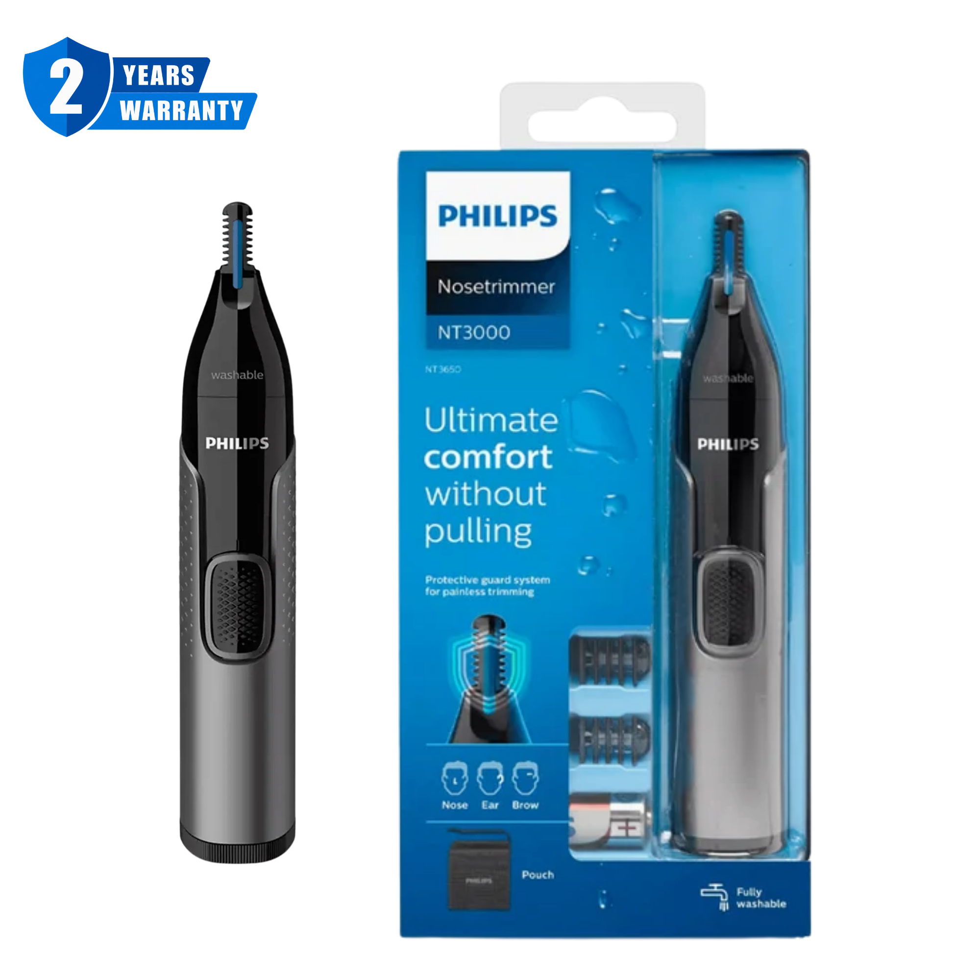 Philips Nose Ear and Eyebrow Trimmer 3000 Series NT3650 16