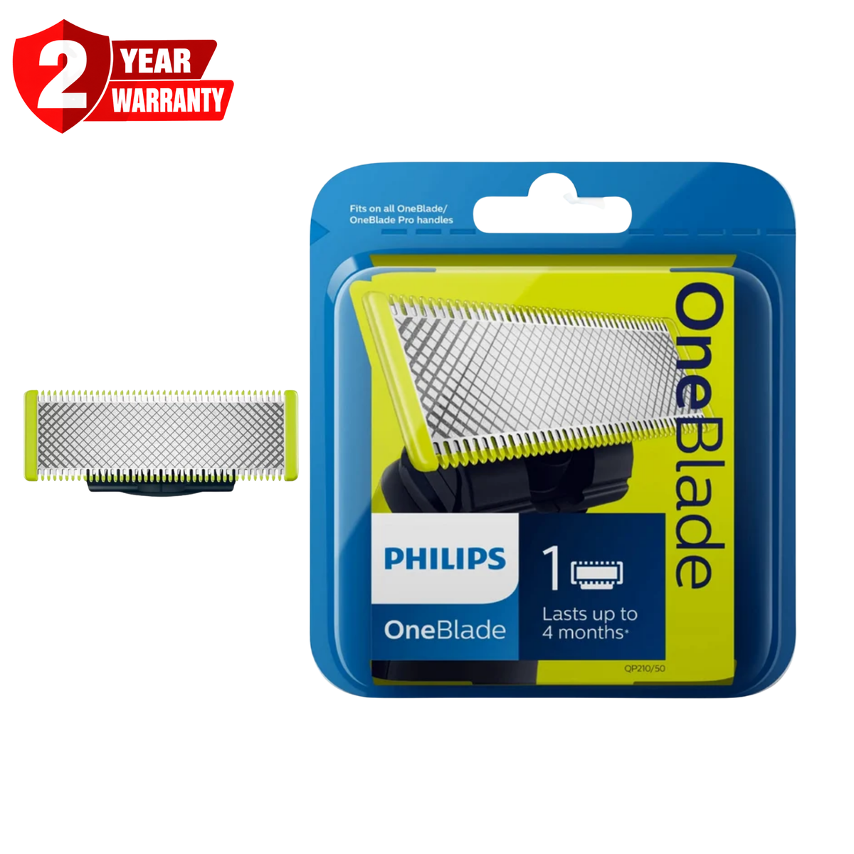 Philips Oneblade Hybrid Blister Blade 1 Pack QP210 50