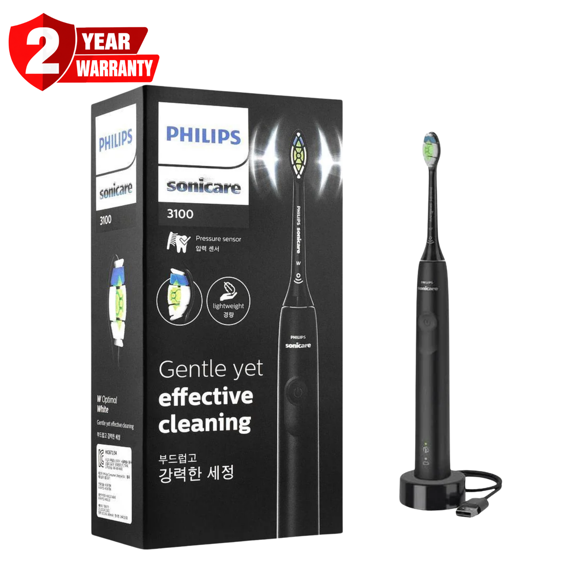 Philips Sonic Electric Toothbrush 3100 Series Black HX3671 54
