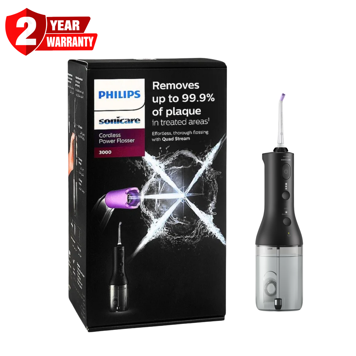 Philips Sonicare 3000 Cordless Power Flosser HX3826/33