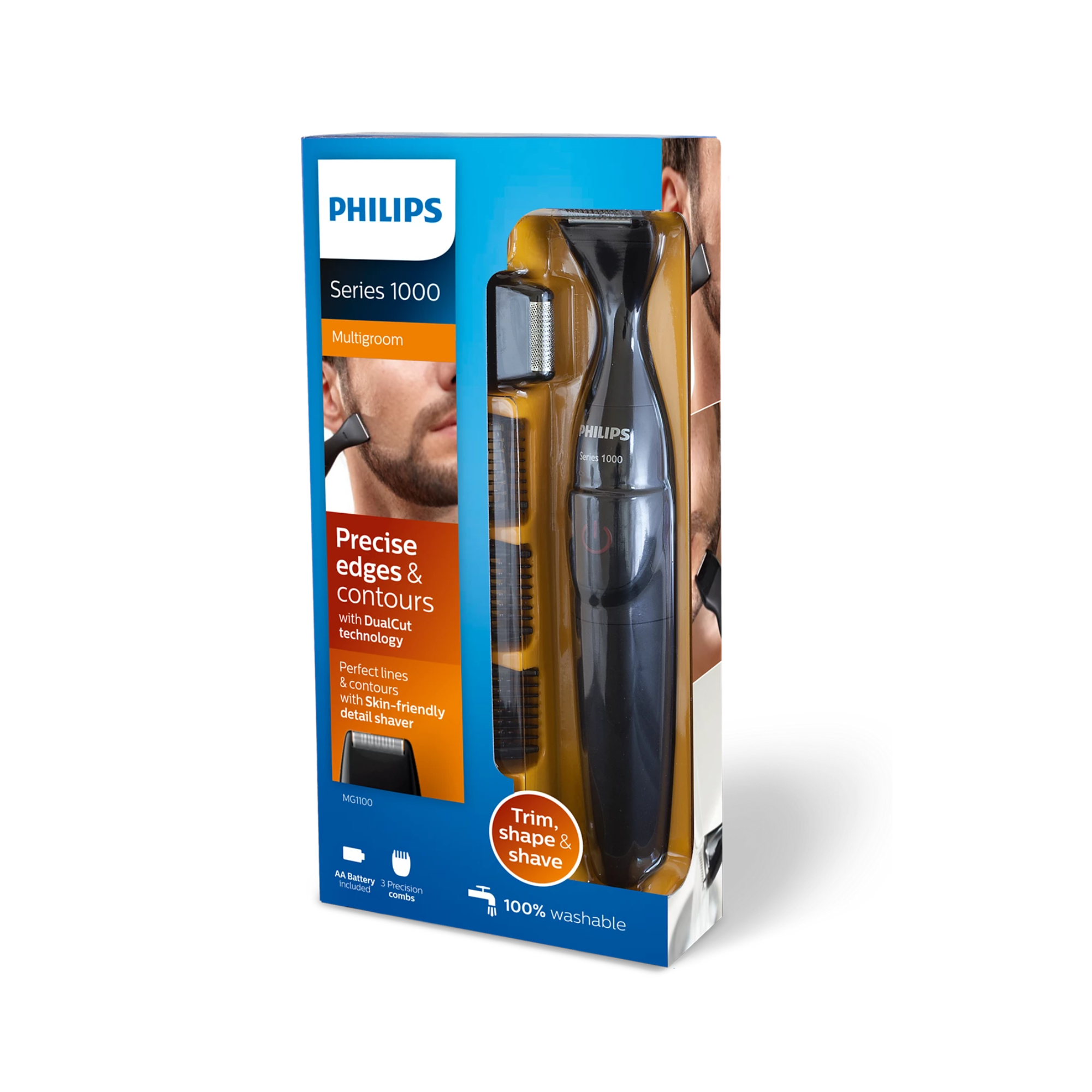 Philips 1000 Series Multigroom Precise Beard Styler MG1100/16