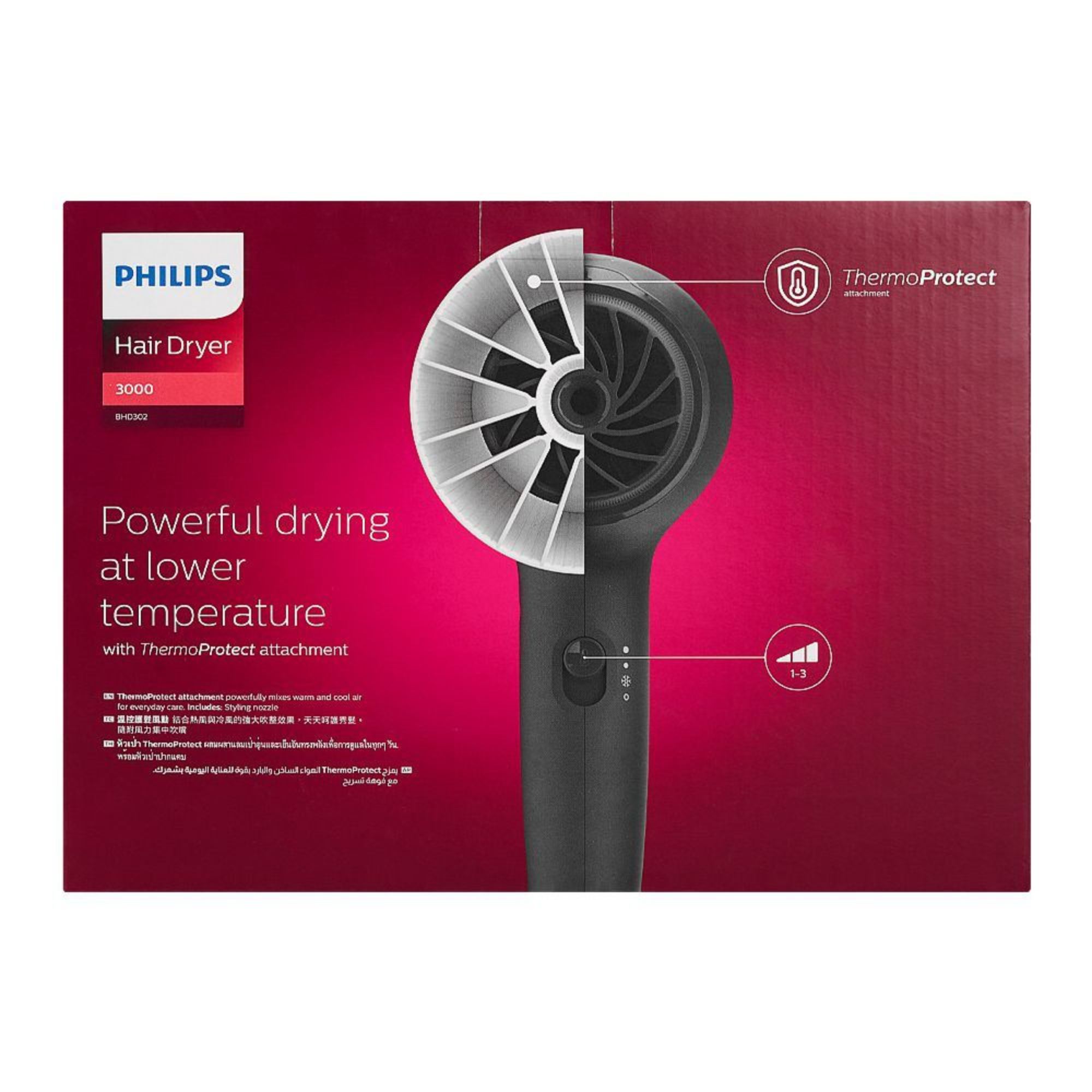 Philips 3000 Series Thermoprotect Hair Dryer BHD302/13 1600W