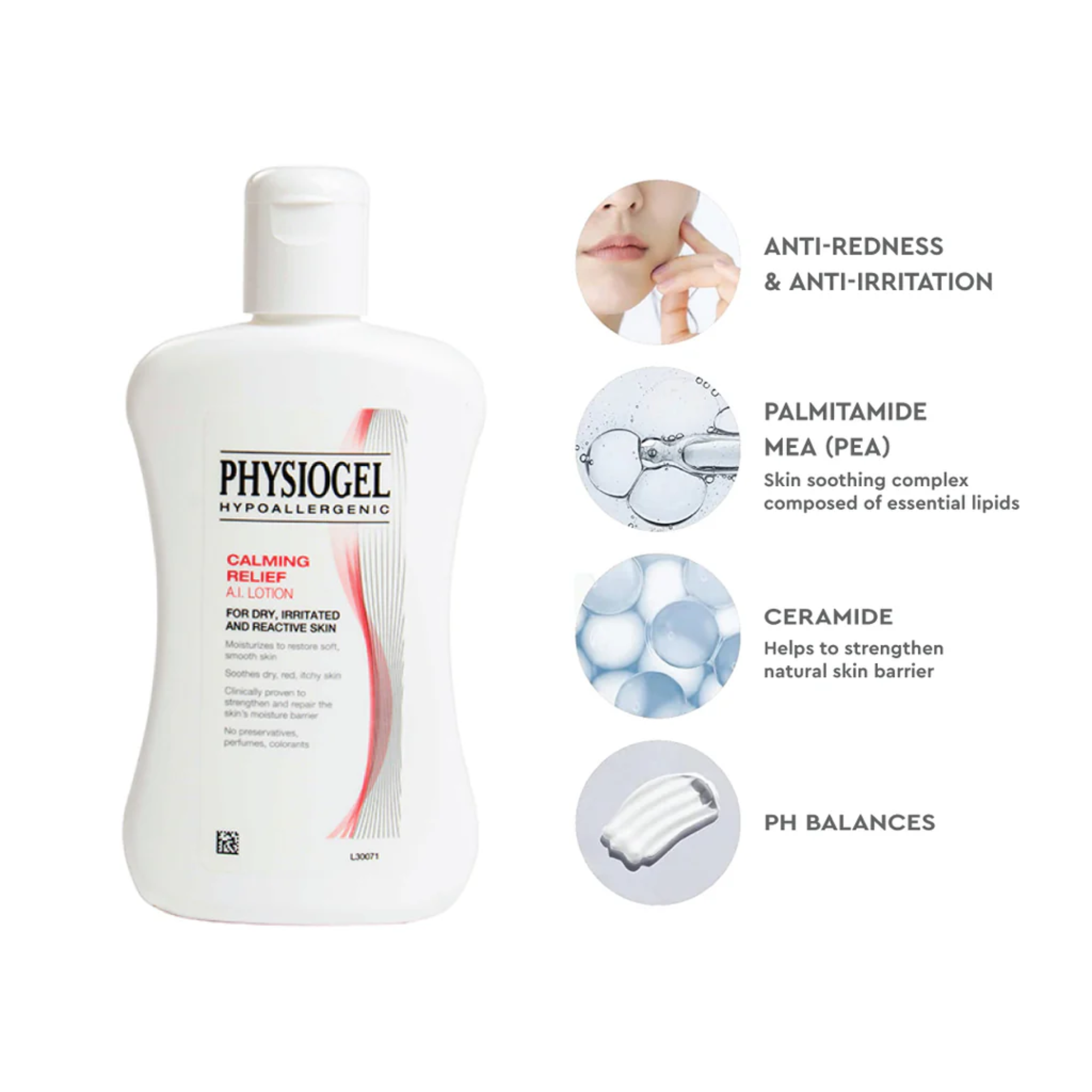 Physiogel Calming Relief A.I. Lotion For Dry Irritated And Reactive Skin 200ml