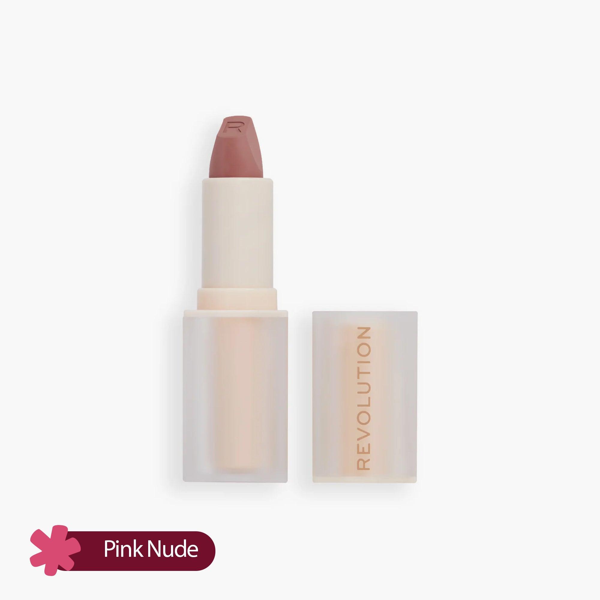 Revolution Lip Allure Soft Satin Lipstick Brunch Pink Nude 3gm