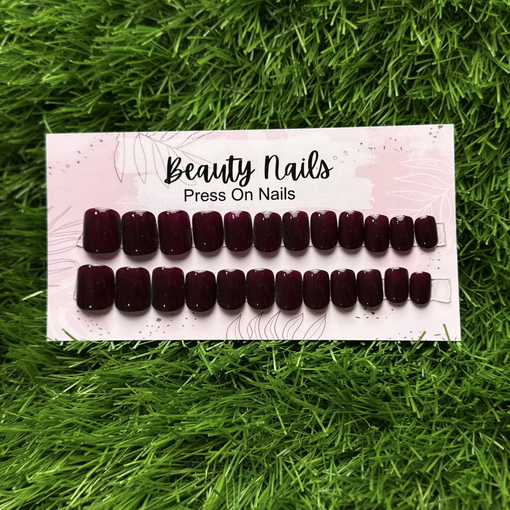 Beauty Nails Square Press On-Nails 24 Pieces in Pakistan
