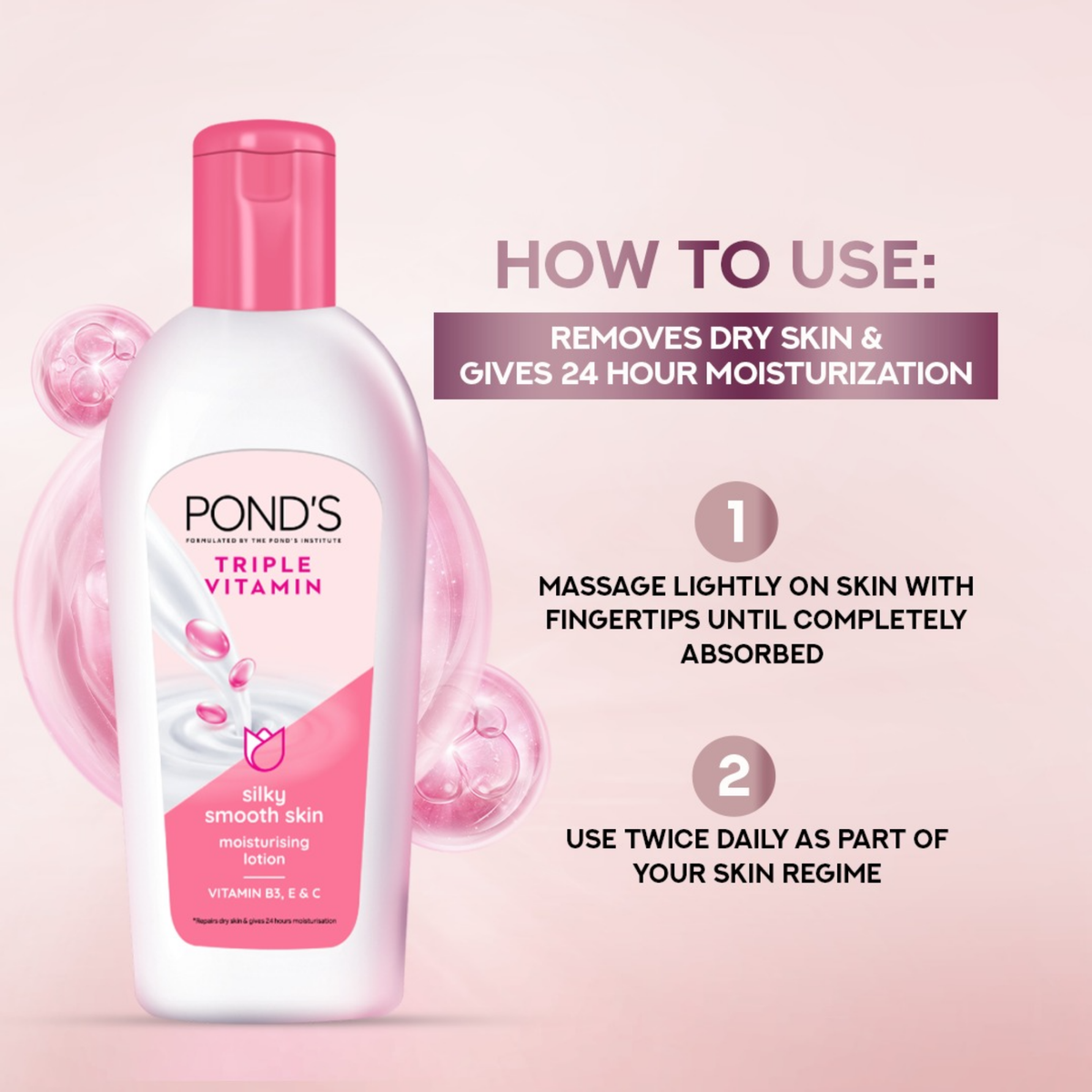 Ponds Triple Vitamin Moisturising Lotion