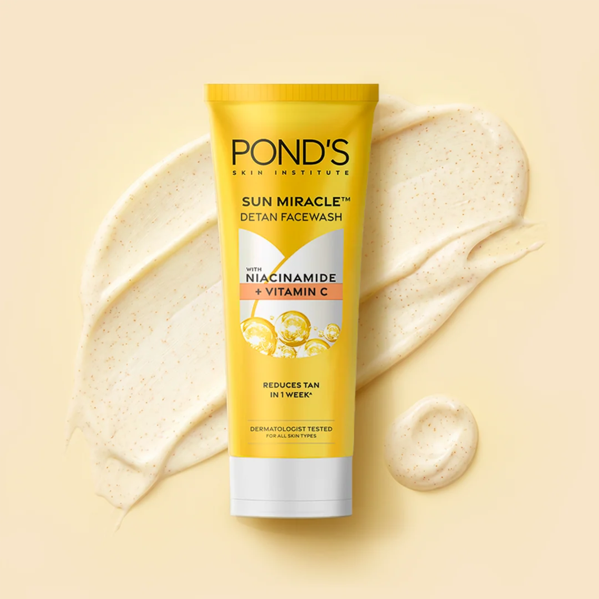Ponds Sun Miracle Niacinamide + Vitamin C Detan Facewash