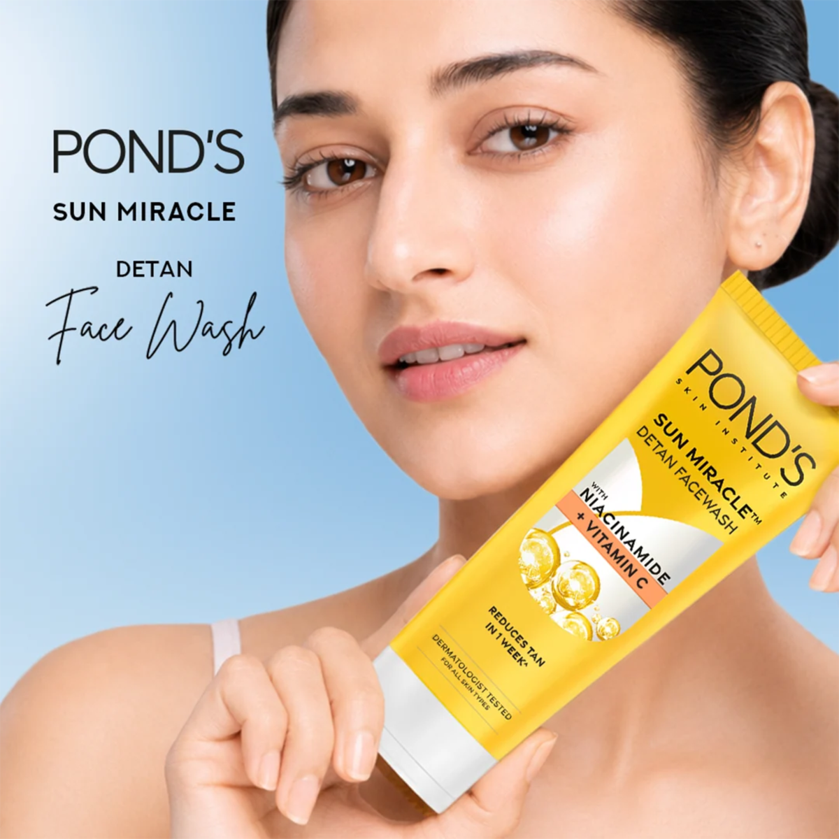 Ponds Sun Miracle Niacinamide + Vitamin C Detan Facewash
