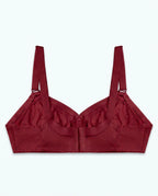 Sajiero Pure Comfy Casual Non Padded Wireless Bra Maroon