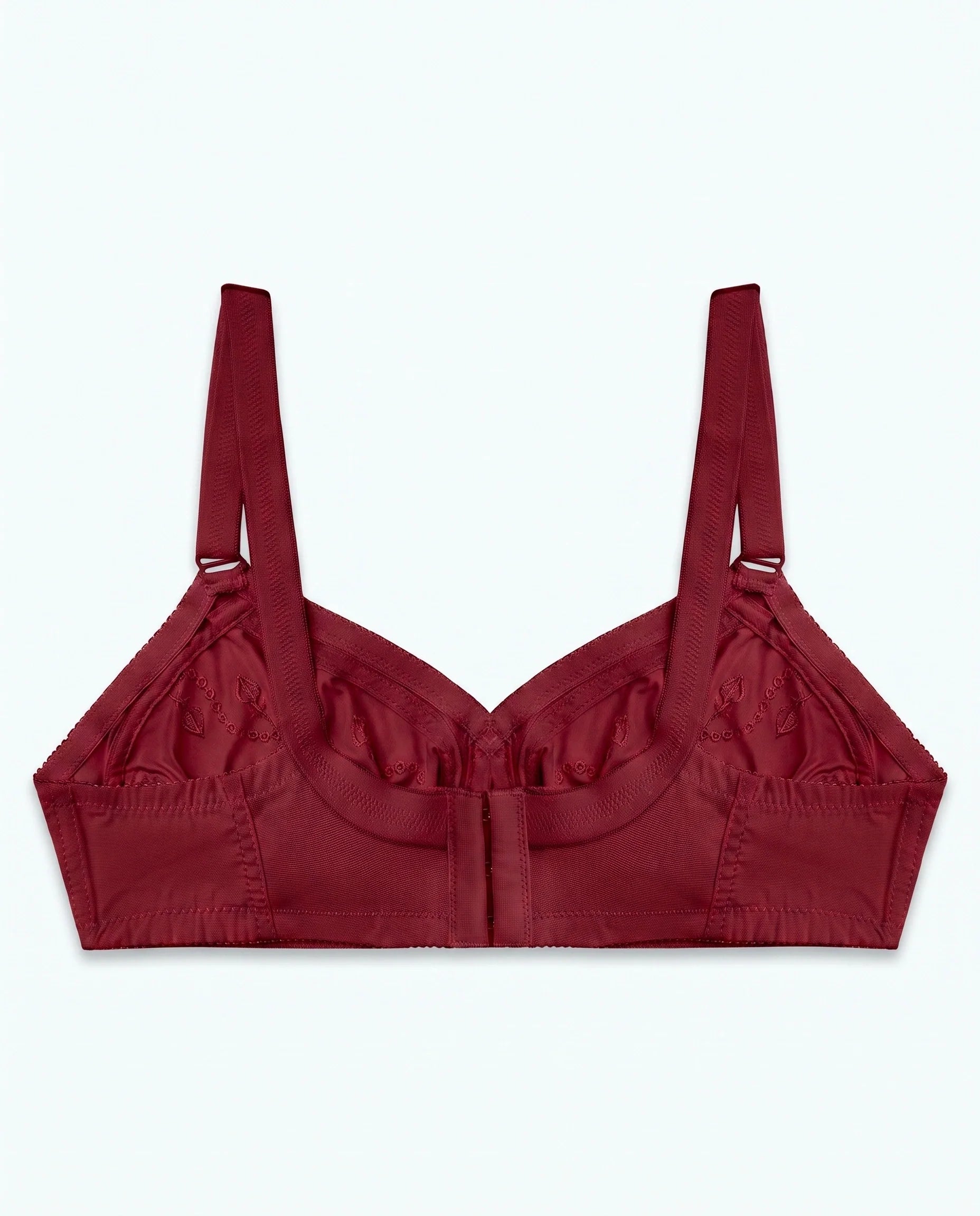 Sajiero Pure Comfy Casual Non Padded Wireless Bra Maroon
