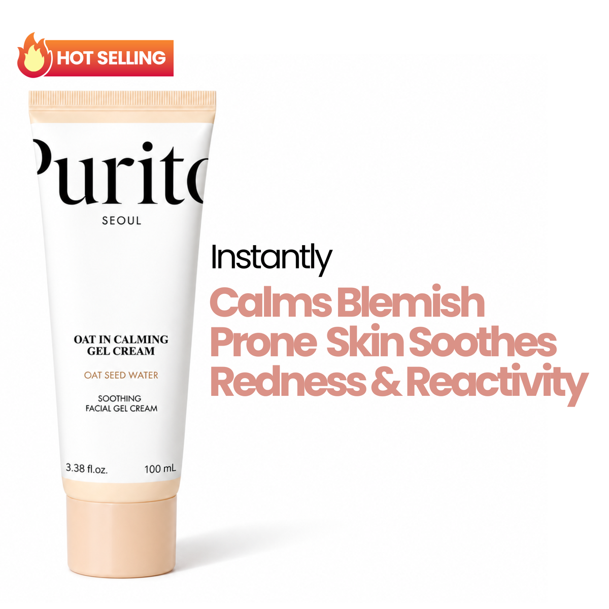 Purito Oat In Calming Soothing Facial Gel Cream
