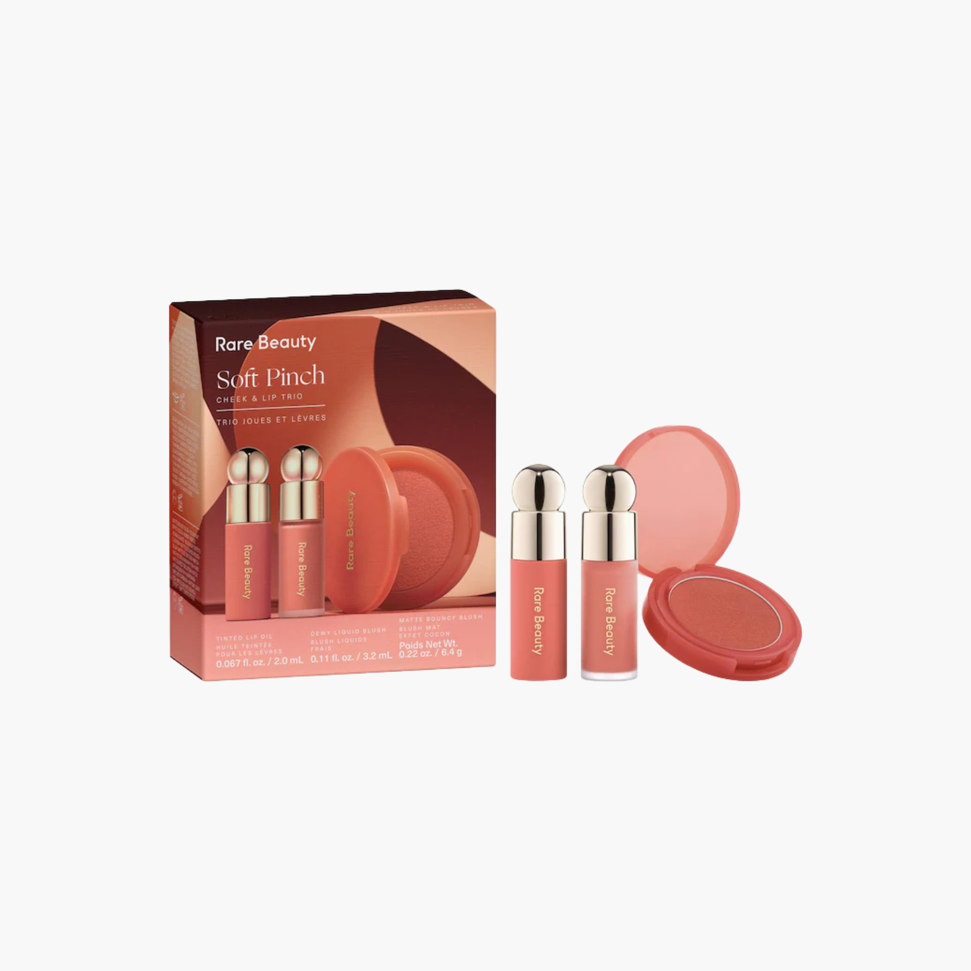 Rare Beauty Soft Pinch Cheek & Lip Trio Makeup Set