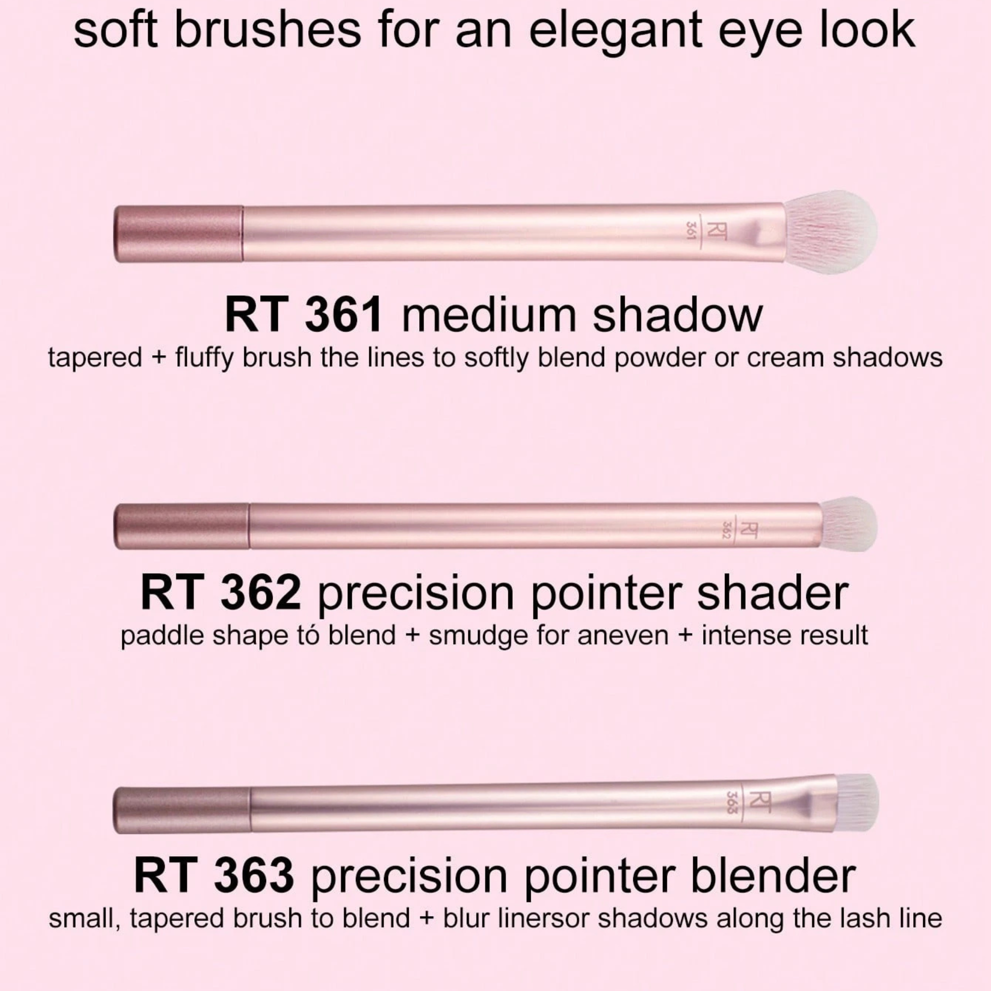 Real Techniques Everyday Eye Essentials Brush Set