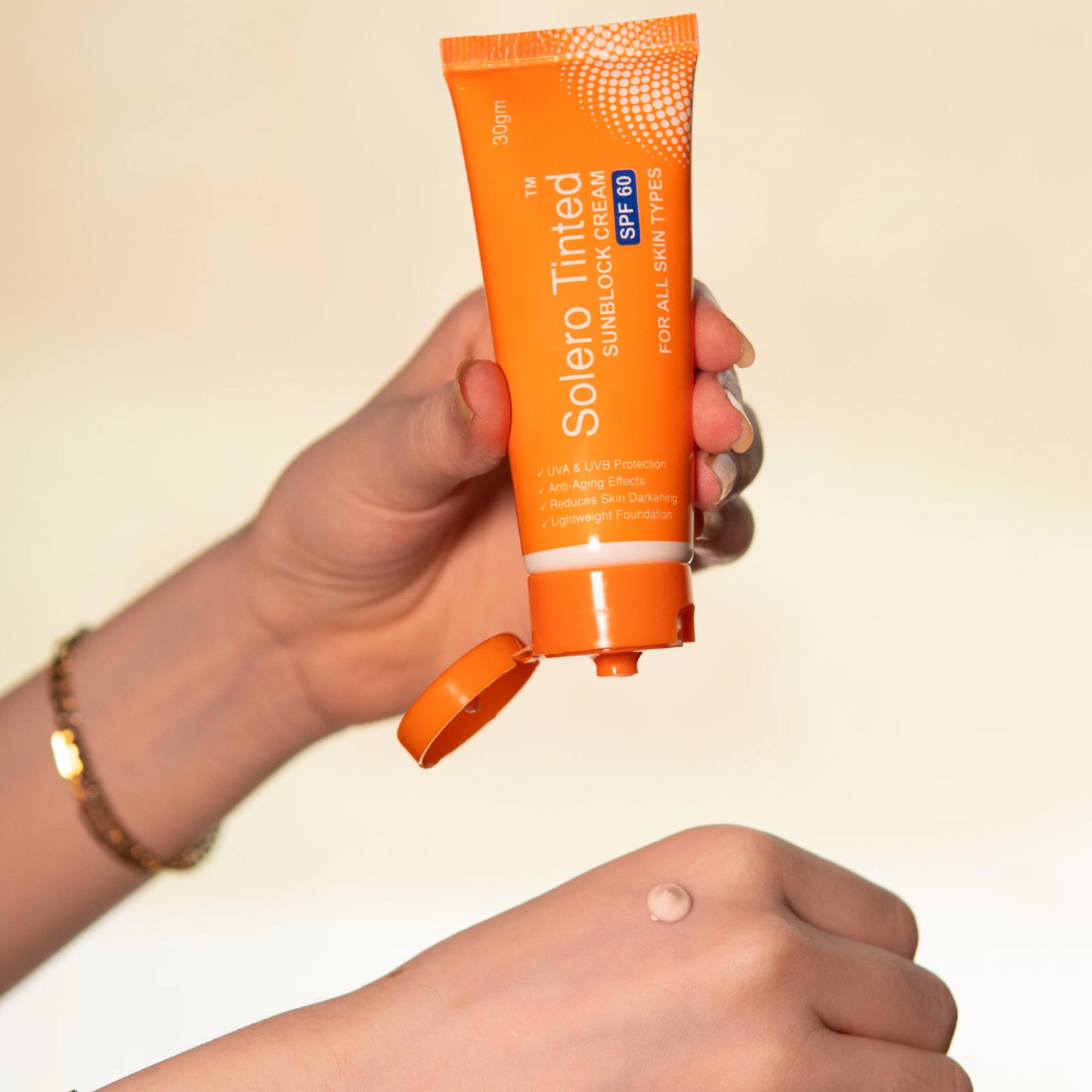 Rederm Solero Tinted Sunblock Cream SPF 60 30gm