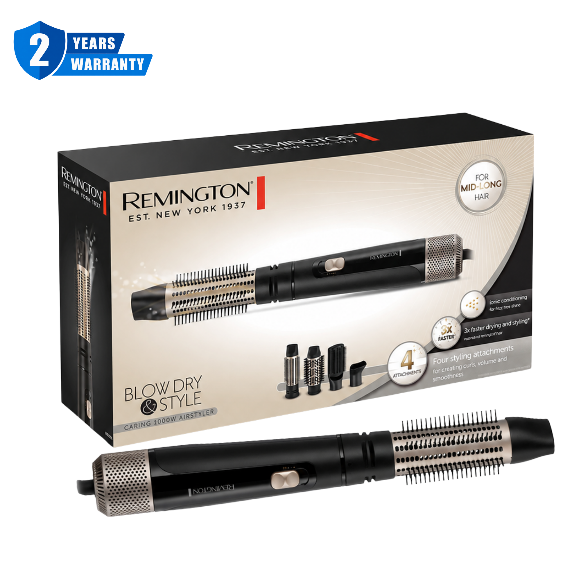 Remington Blow Dry And Style Caring Air Styler AS7500 E51