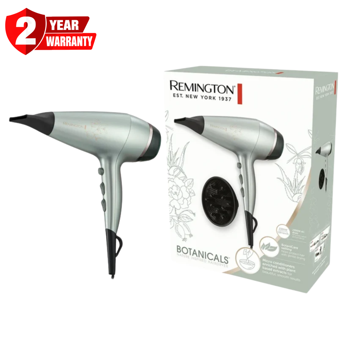 Remington Botanicals Nature Inspired Hair Dryer AC5860 E51
