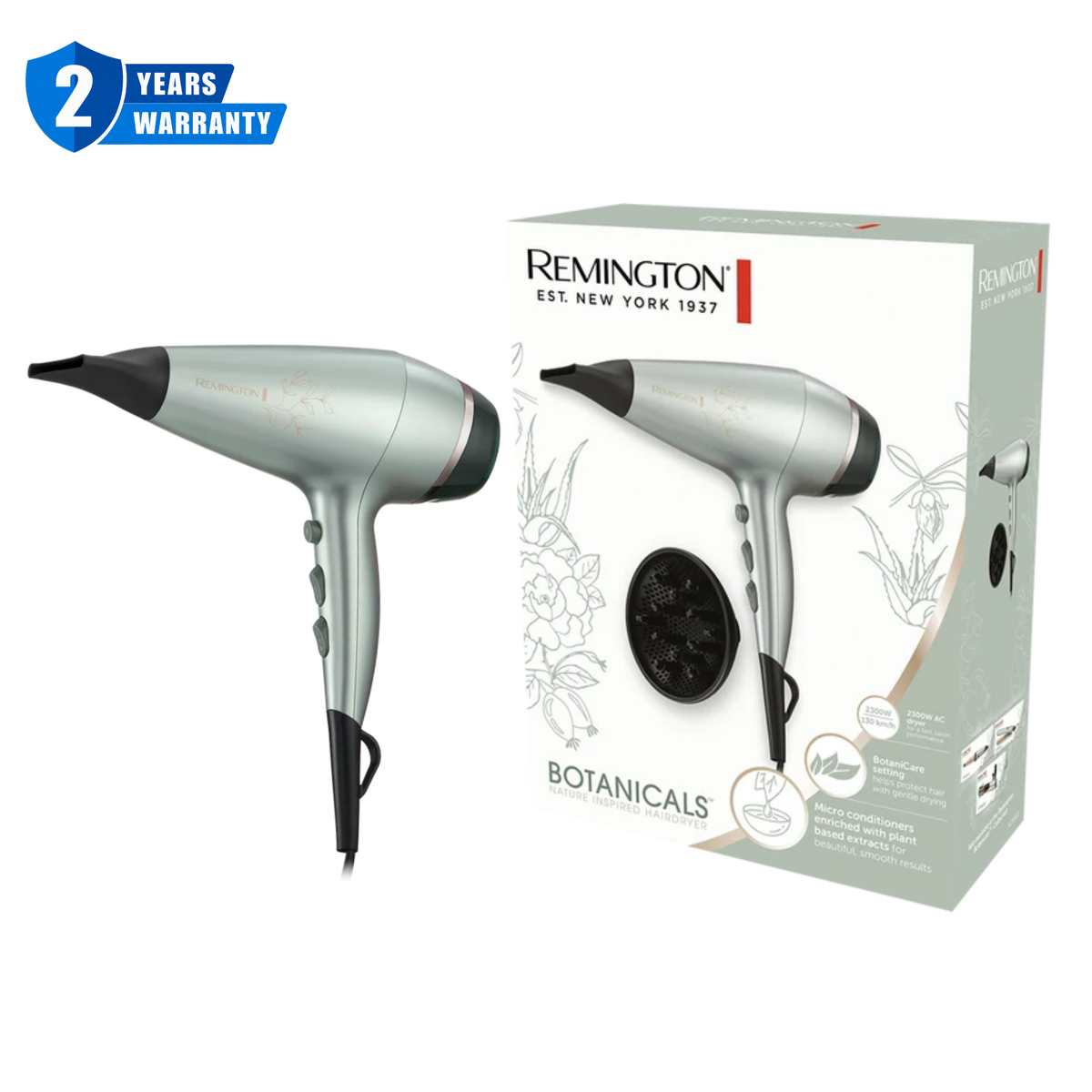 Remington Botanicals Nature Inspired Hair Dryer AC5860 E51
