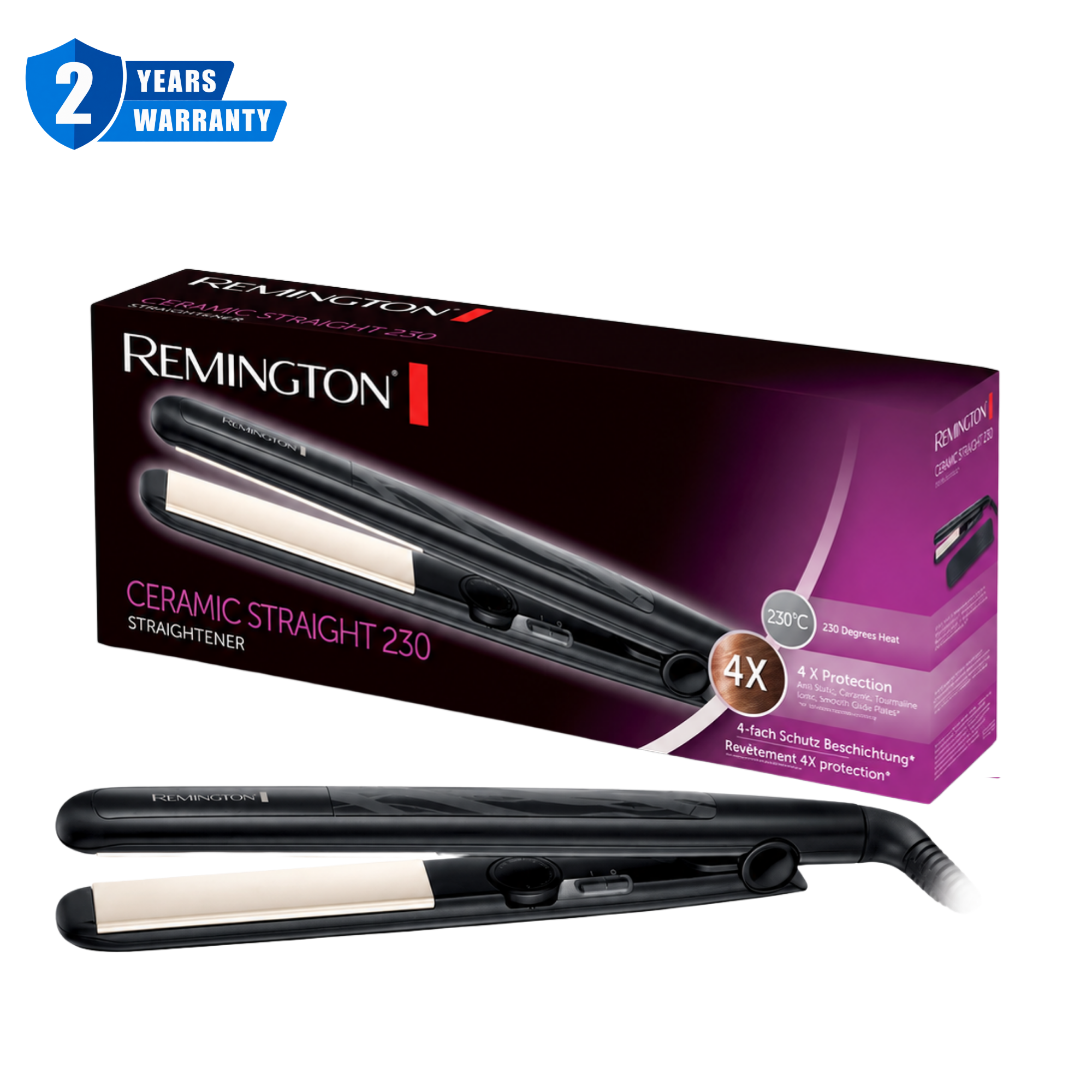 Remington Ceramic Straight 230C Hair Straightener S3500