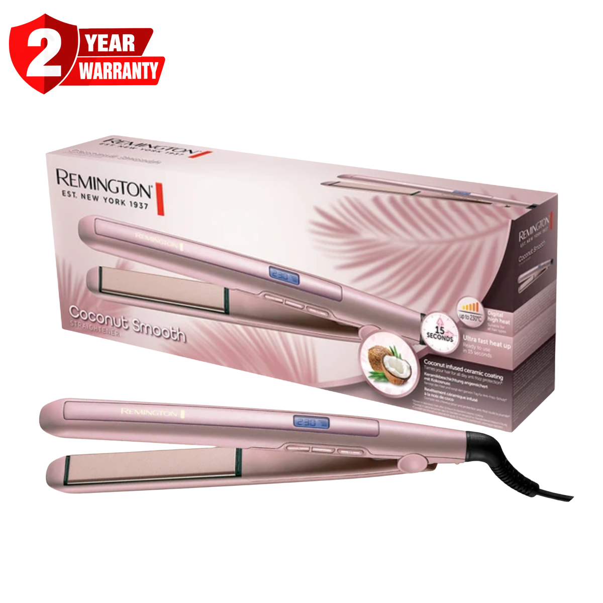 Remington Coconut Smooth Hair Straightener S5901