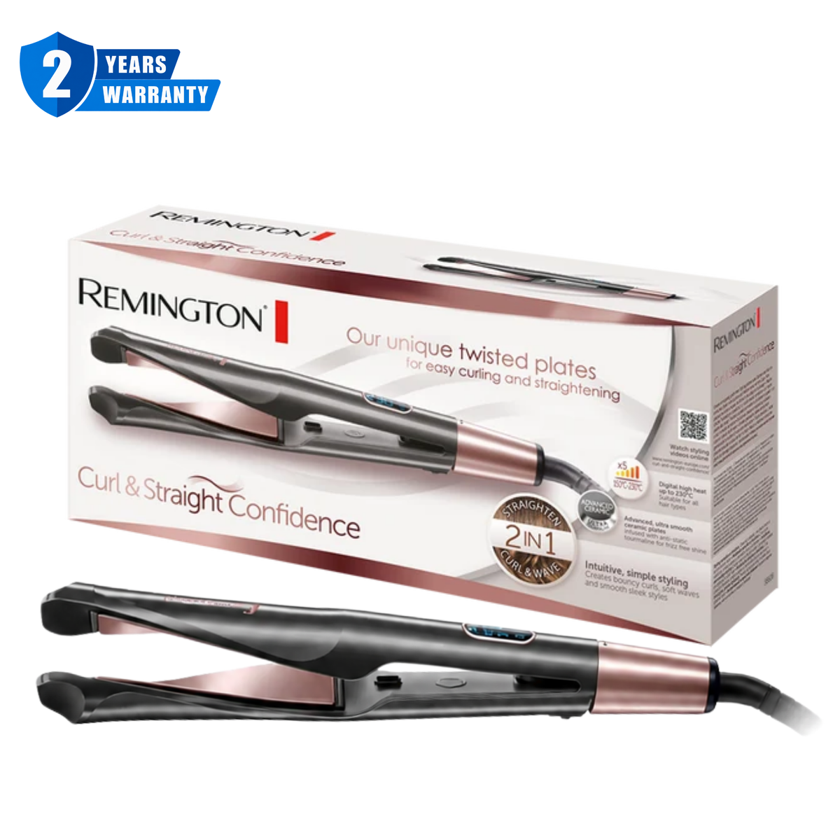 Remington Curl & Straight Confidence Hair Straightener S6606