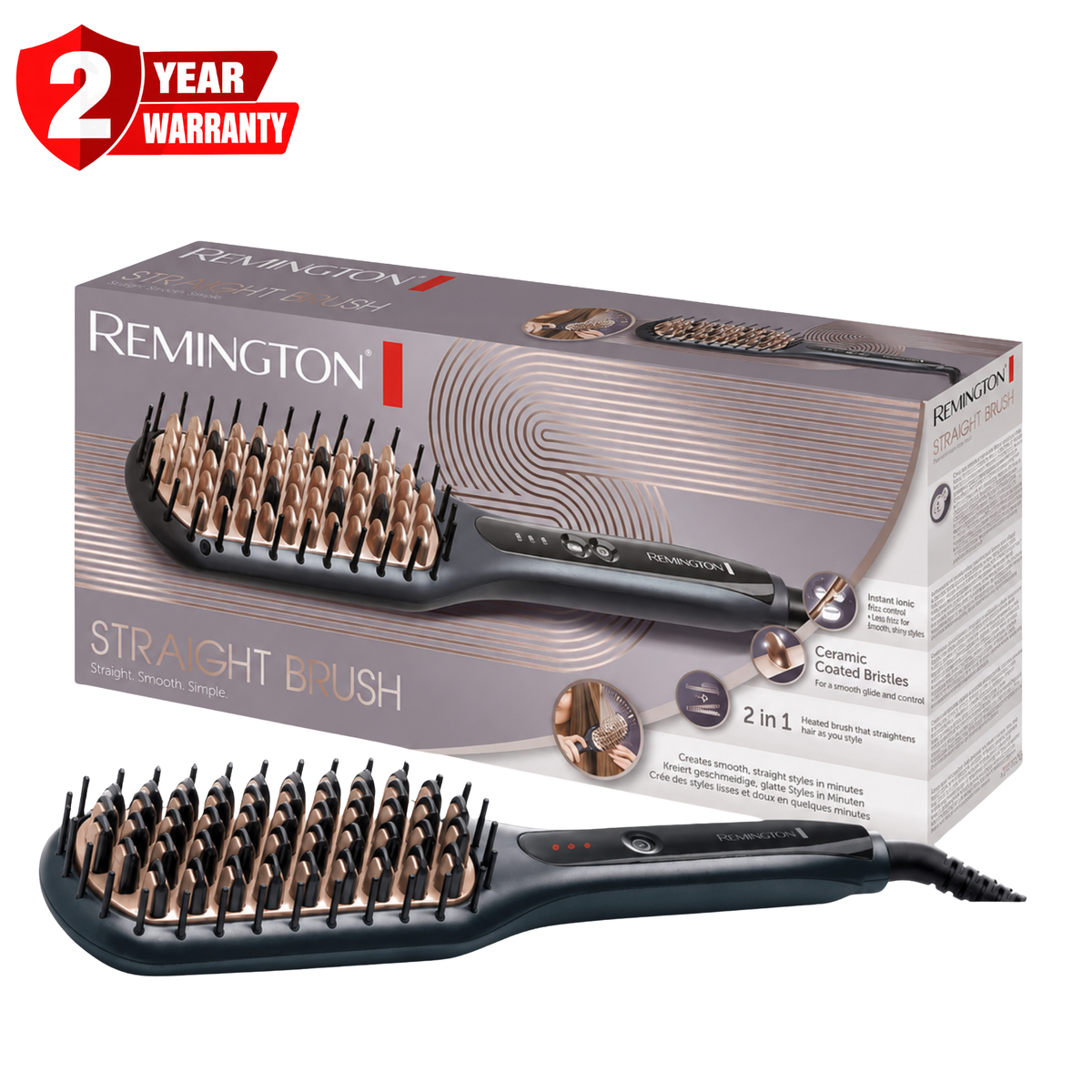 Remington Hair Straight Brush CB7400 E51