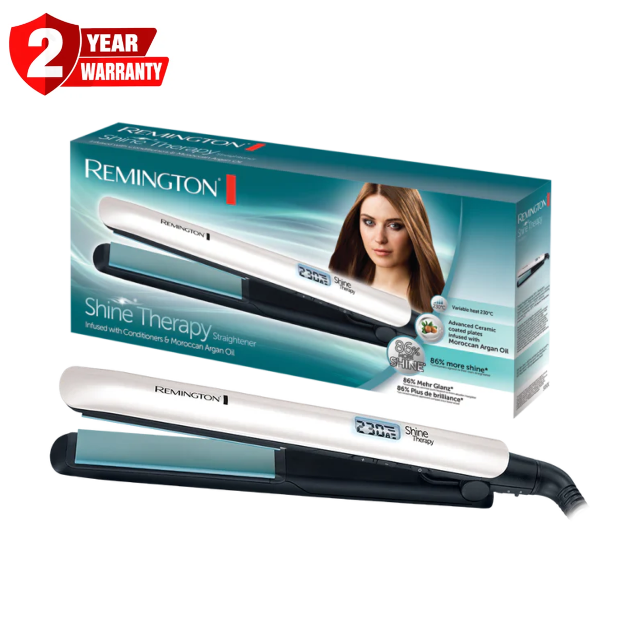 Remington Hair Straightener Shine Therapy S8500