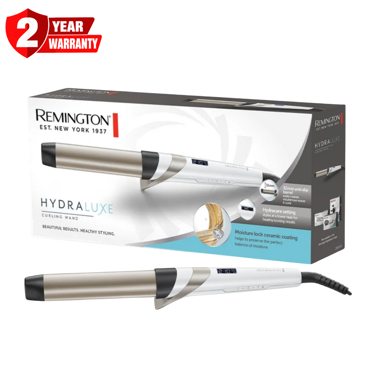 Remington Hydraluxe Hair Curling Wand CI89H1