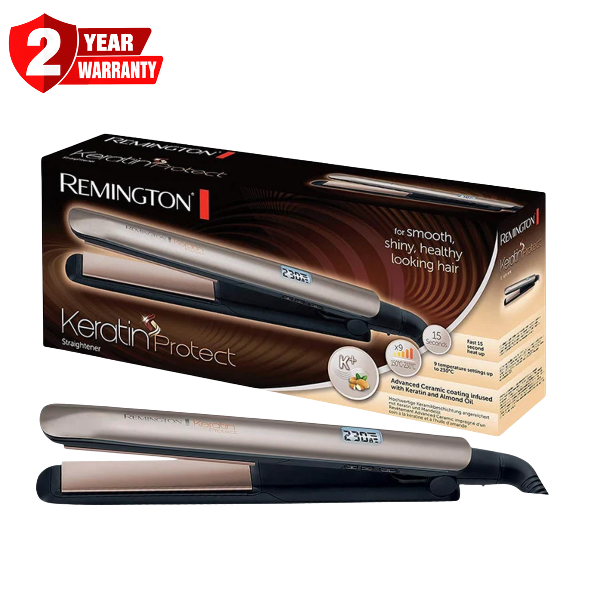 Remington Keratin Protect Hair Straightener S8540