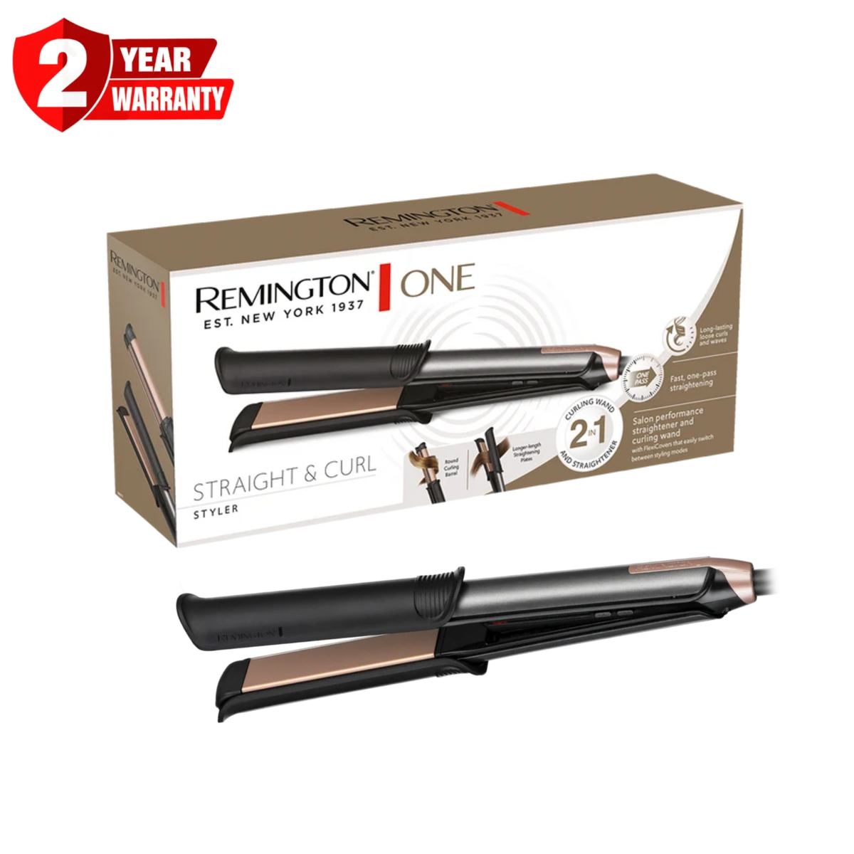 Remington One Straight And Curl Styler S6077