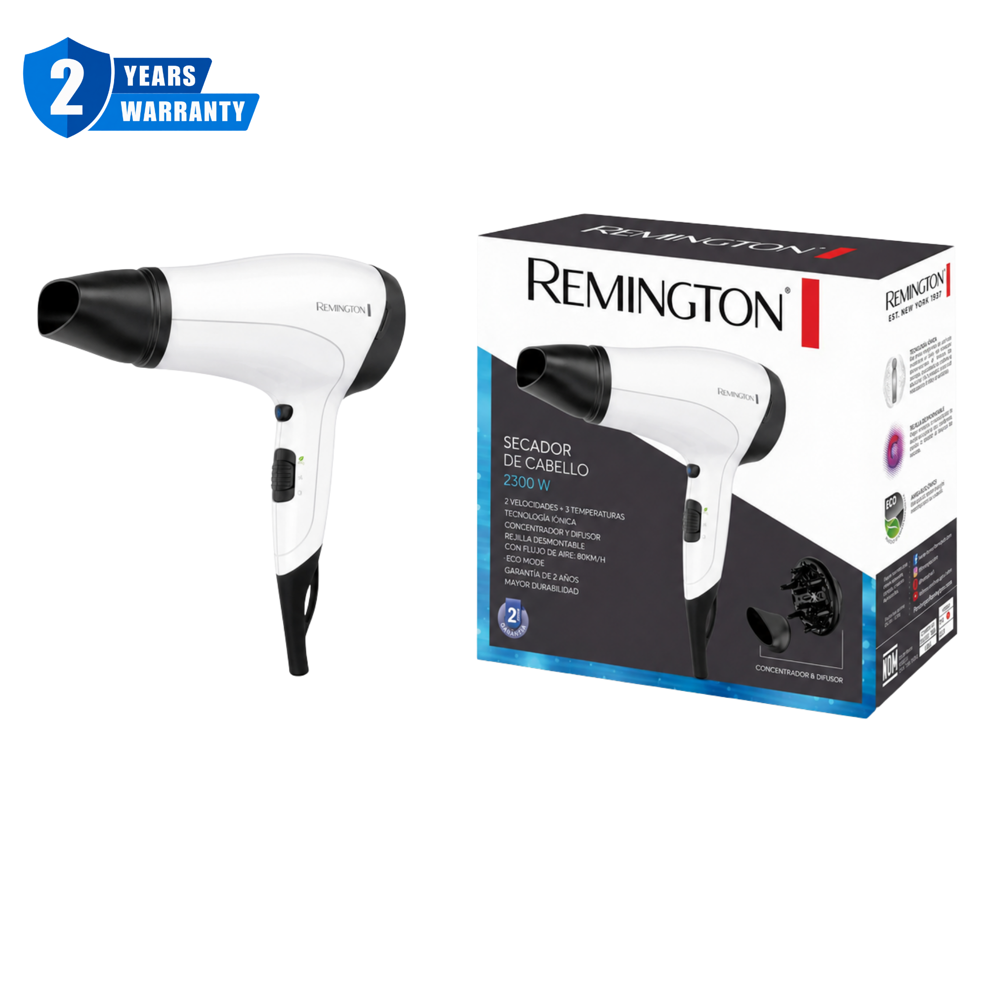 Remington Power Volume 2000 Hair Dryer D3015