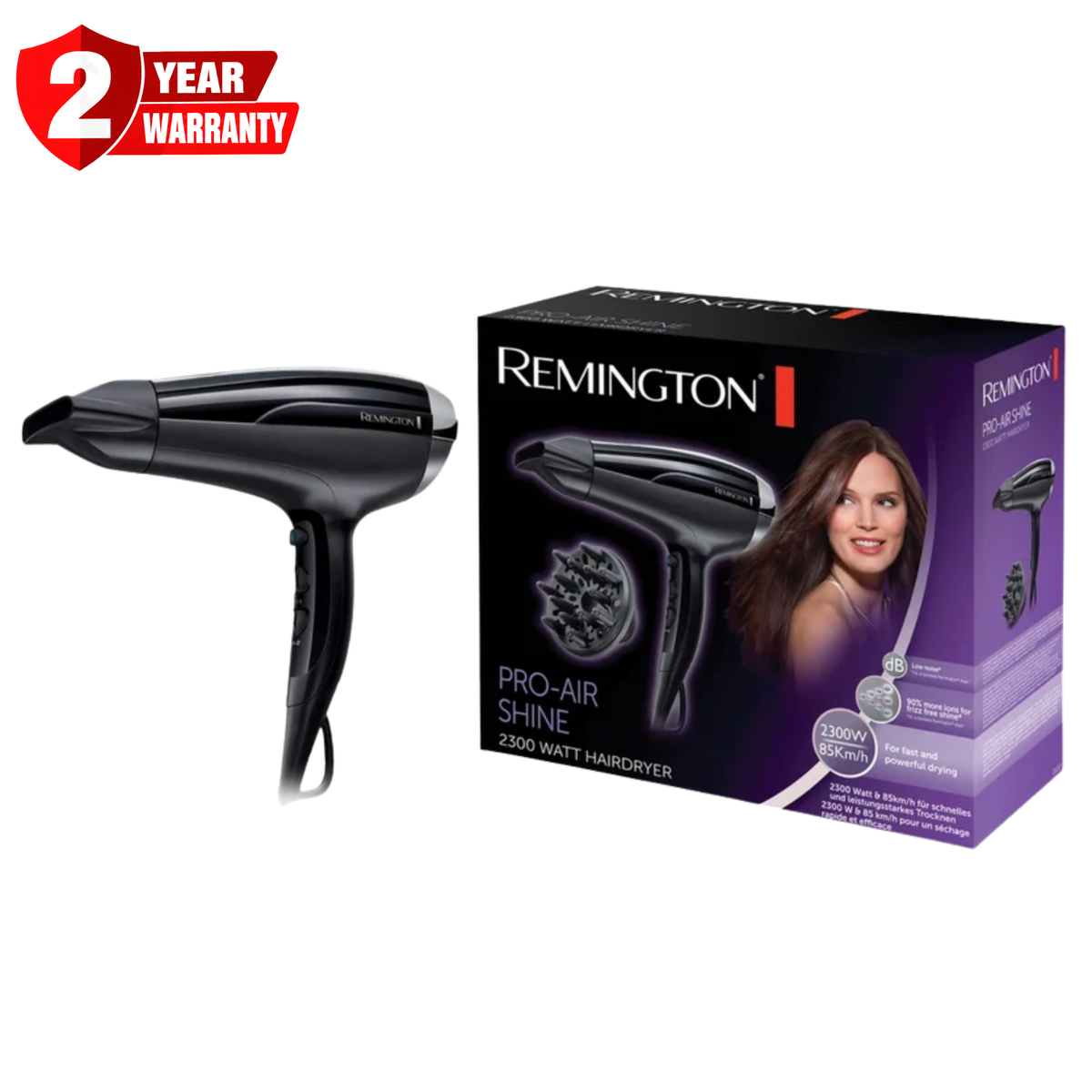 Remington Pro-Air Shine 2300 Watt Hair Dryer D5215