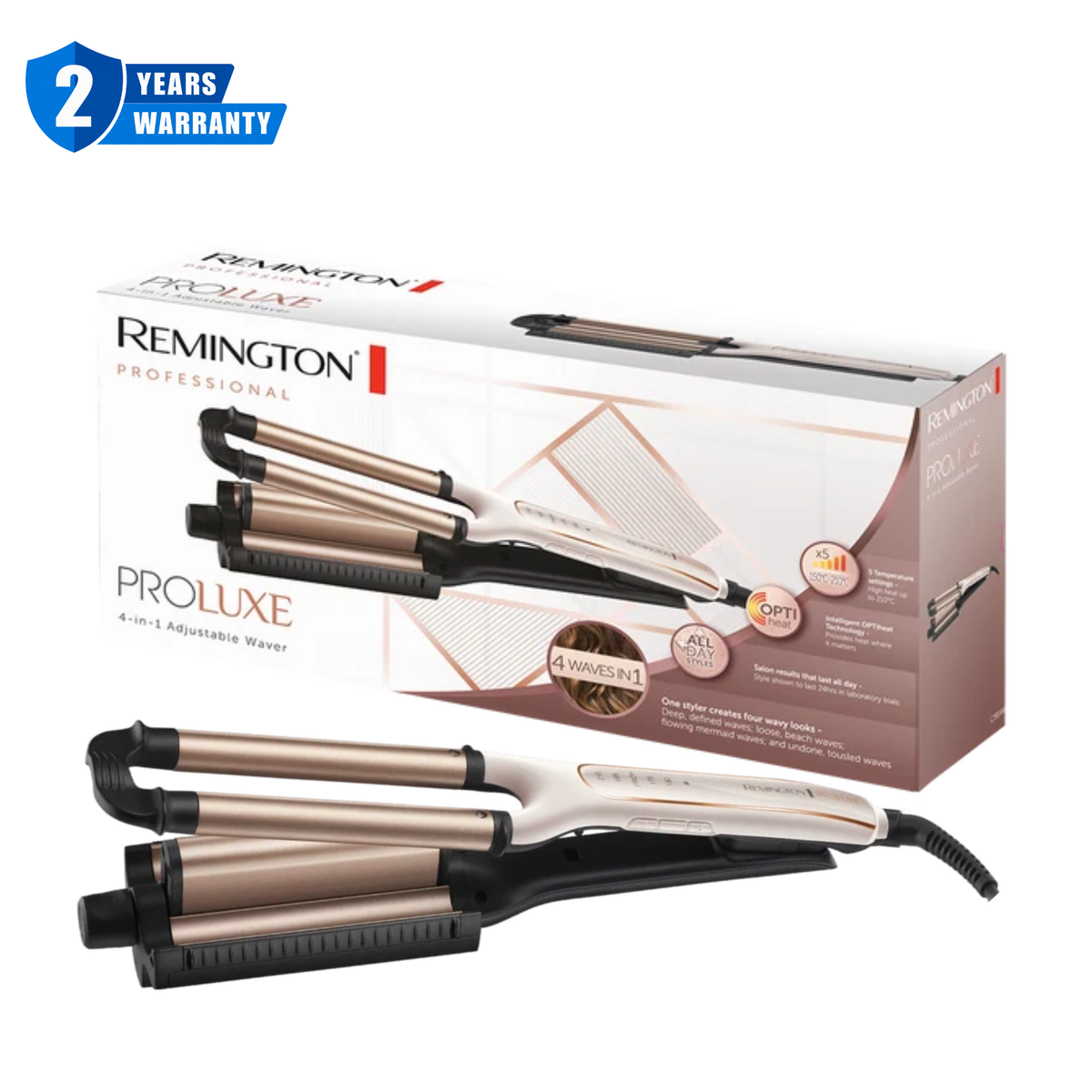 Remington Proluxe 4-in-1 Adjustable Waver CI91AW