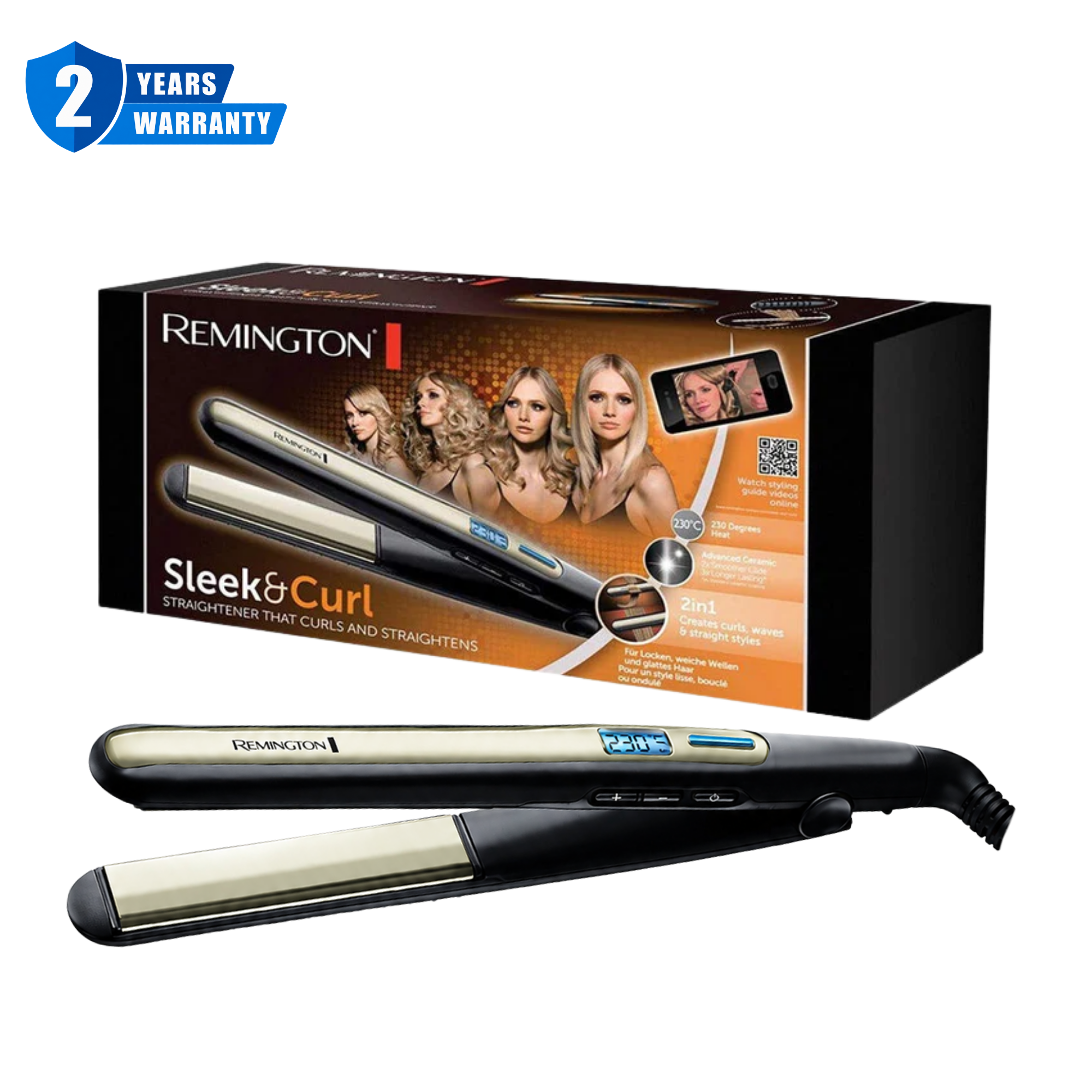 Remington Sleek and Curl Hair Straightener S6500