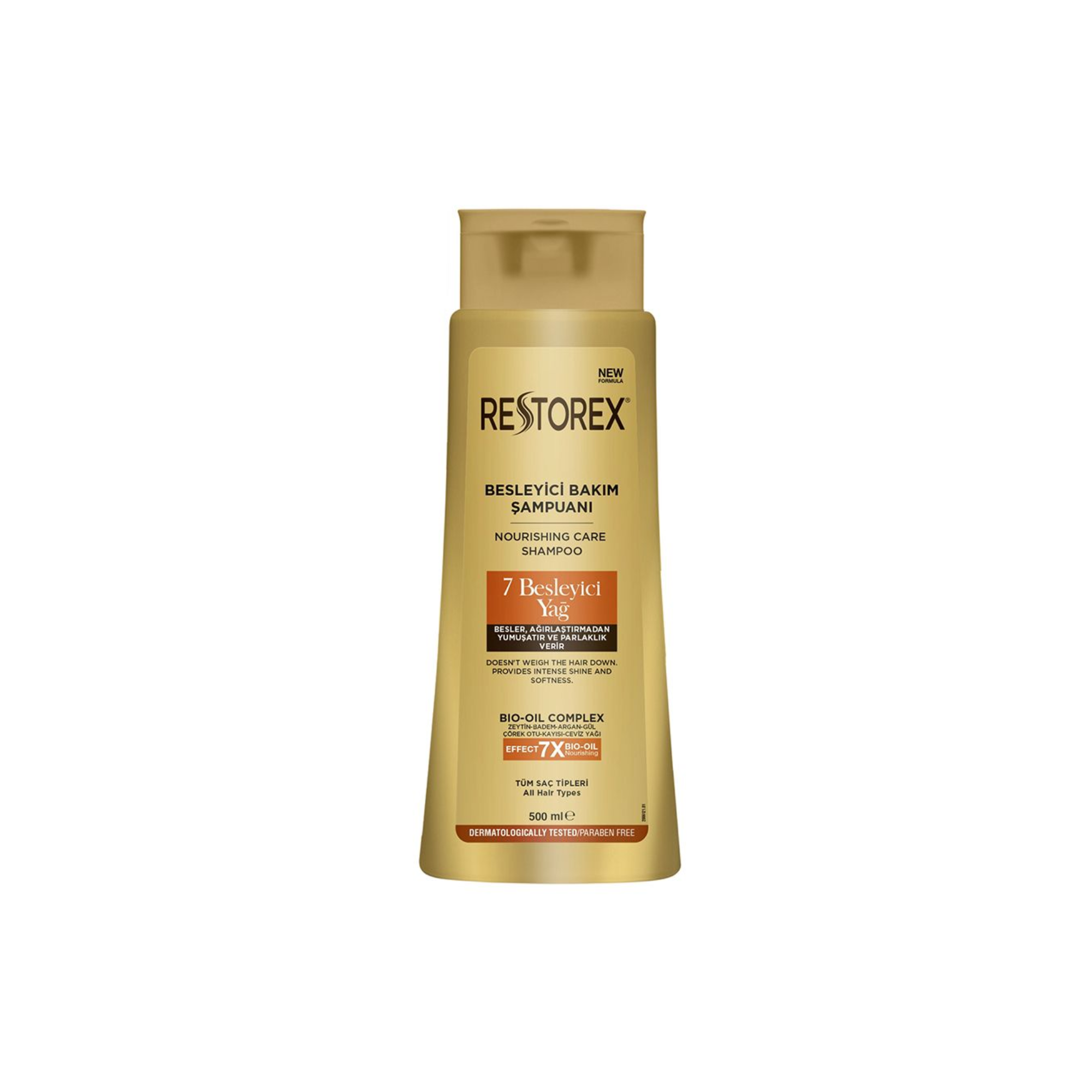 Restorex 7 Nourishing Oils Nourishing Care Shampoo For All Hair Types 500ml