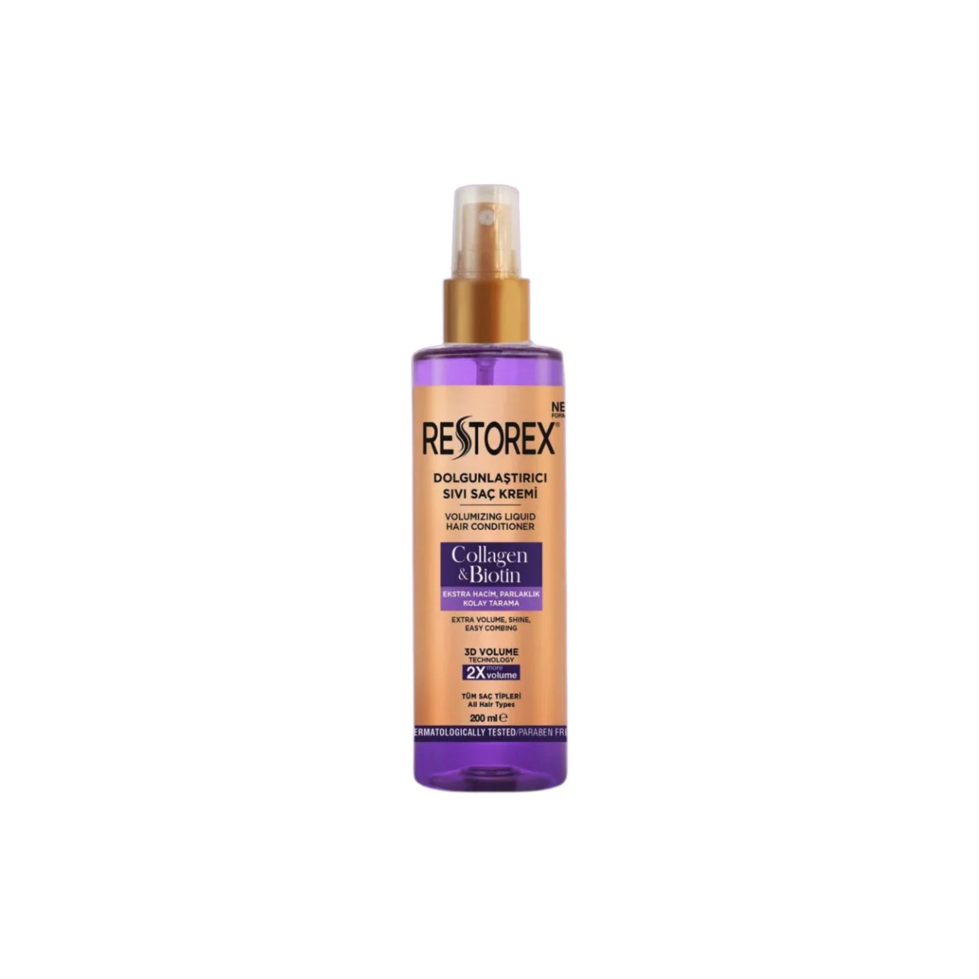 Restorex Collagen & Biotin Volumizing Liquid Conditioner For All Hair Types 200ml