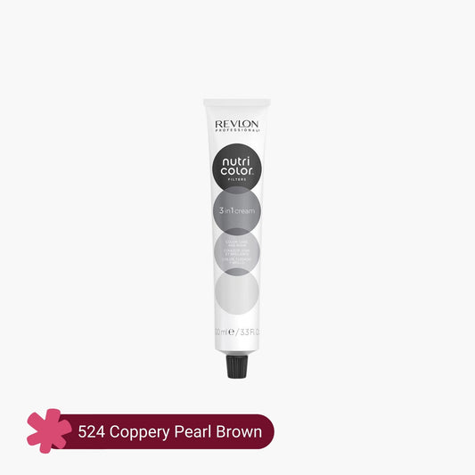 Revlon Professional Nutri Color Filters 3-In-1 Cream Color 524 Coppery Pearl Brown 100ml